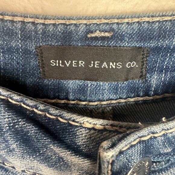 Silver Jeans Co. Avery Short Denim Shorts Size 28 - Picture 3 of 5